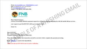 Fnb scam alert